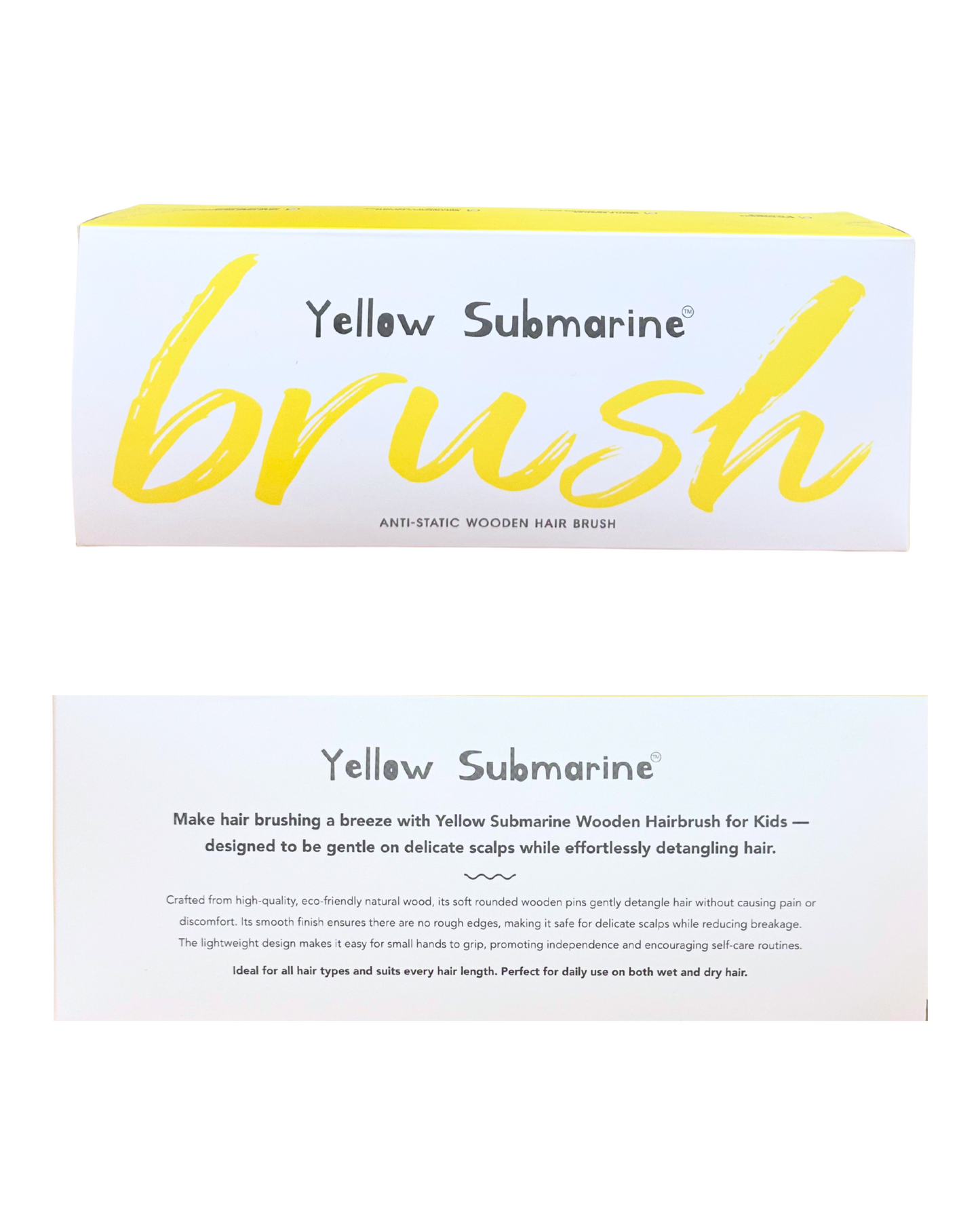 Anti-Static Wooden Hair Brush